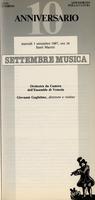 Libretto di sala - 1987 - Orchestra da Camera dell'Ensemble di Venezia