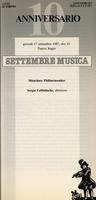 Libretto di sala - 1987 - Münchner Philharmoniker