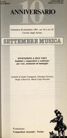 Libretto di sala - 1987 - Invenzioni a due voce: bambini e compositori a confronto per voci, strumenti ed immagini