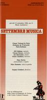 Libretto di sala - 1988 - Choeur National de Paris ed Orchestre de l'Université Paris -Sorbonne