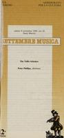 Libretto di sala - 1989 - The Tallis Scholars