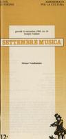 Libretto di sala - 1989 - Octuor Vendémiaire