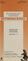 Libretto di sala - 1991 - Quartetto giovanile con viola e corno di Torino della RAI