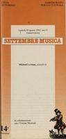 Libretto di sala - 1991 - Michaël Levinas