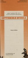 Libretto di sala - 1991 - Ottetto Italiano