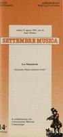 Libretto di sala - 1991 - Les Menestrels