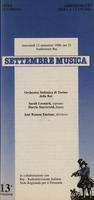 Libretto di sala - 1990 - Orchestra Sinfonica di Torino della RAI