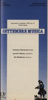 Libretto di sala - 1990 - Orchestra Filarmonica Ceca