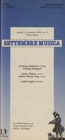Libretto di sala - 1990 - Orchestra Sinfonia e Coro di Radio Budapest