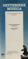 Libretto di sala - 1993 - Orchestra Filarmonica della Scala