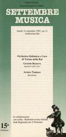 Libretto di sala - 1992 - Orchestra Sinfonica e Coro di Torino della RAI