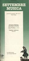 Libretto di sala - 1992 - Orchestra Sinfonica della Radio di Berlino