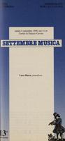 Libretto di sala - 1990 - Luca Rasca