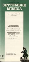 Libretto di sala - 1992 - Orchestra Sinfonia della Radio di Colonia e Coro della Radio di Colonia