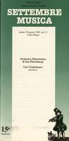 Libretto di sala - 1992 - Orchestra Filarmonica di San Pietroburgo